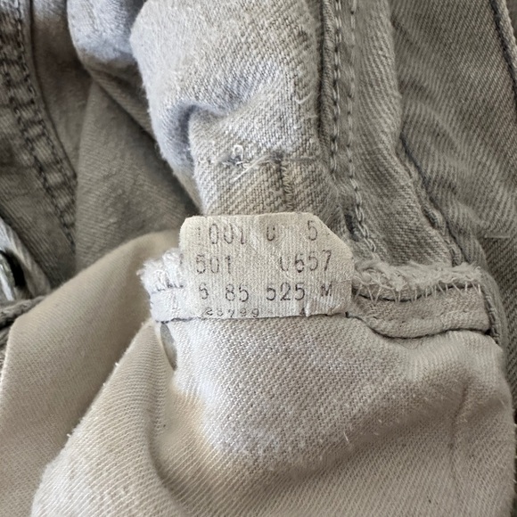 Vintage 1985 Levi’s 501 Button Fly Jeans – Gray – Hemmed/Altered – USA Made - Picture 5 of 7